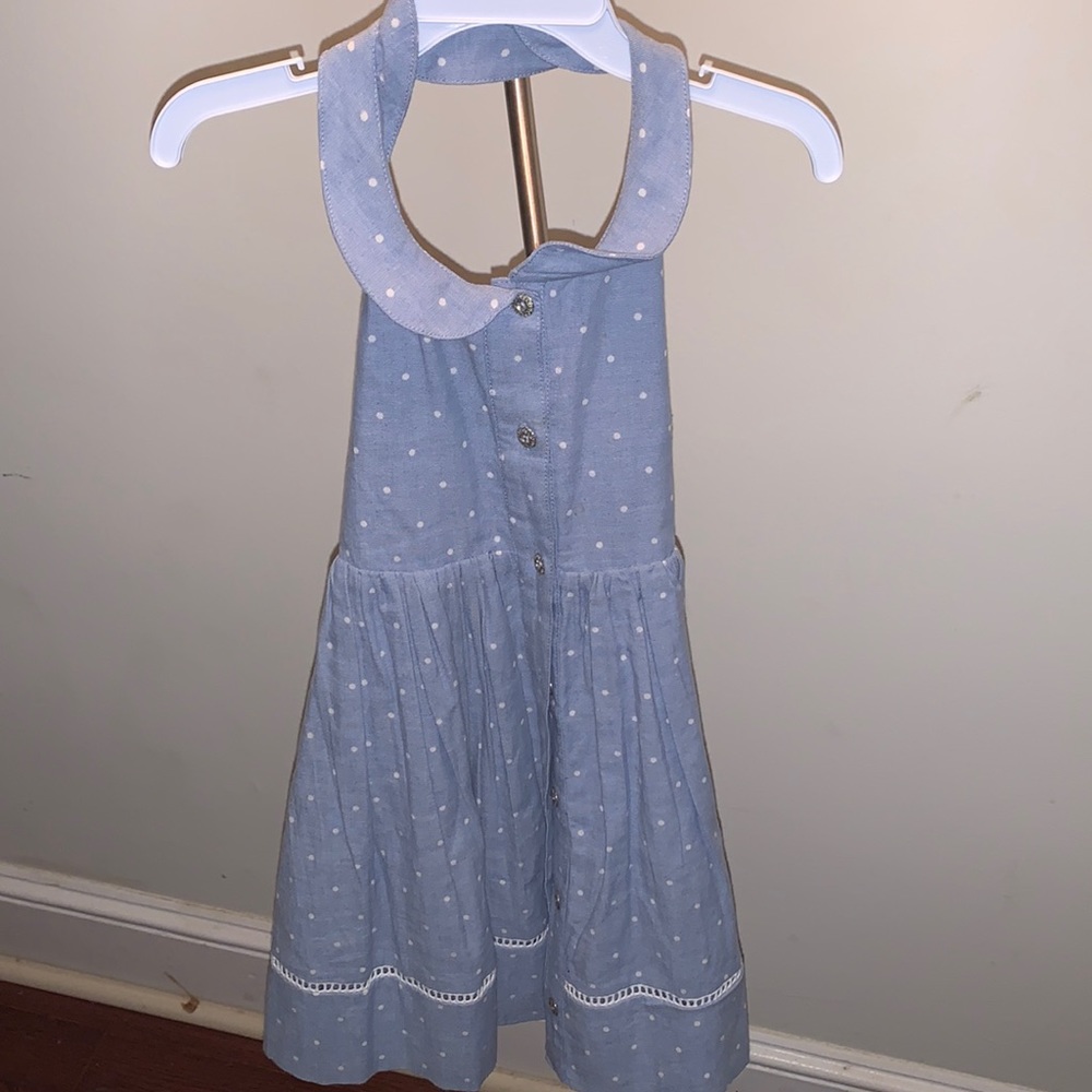 Polka dot halter dress